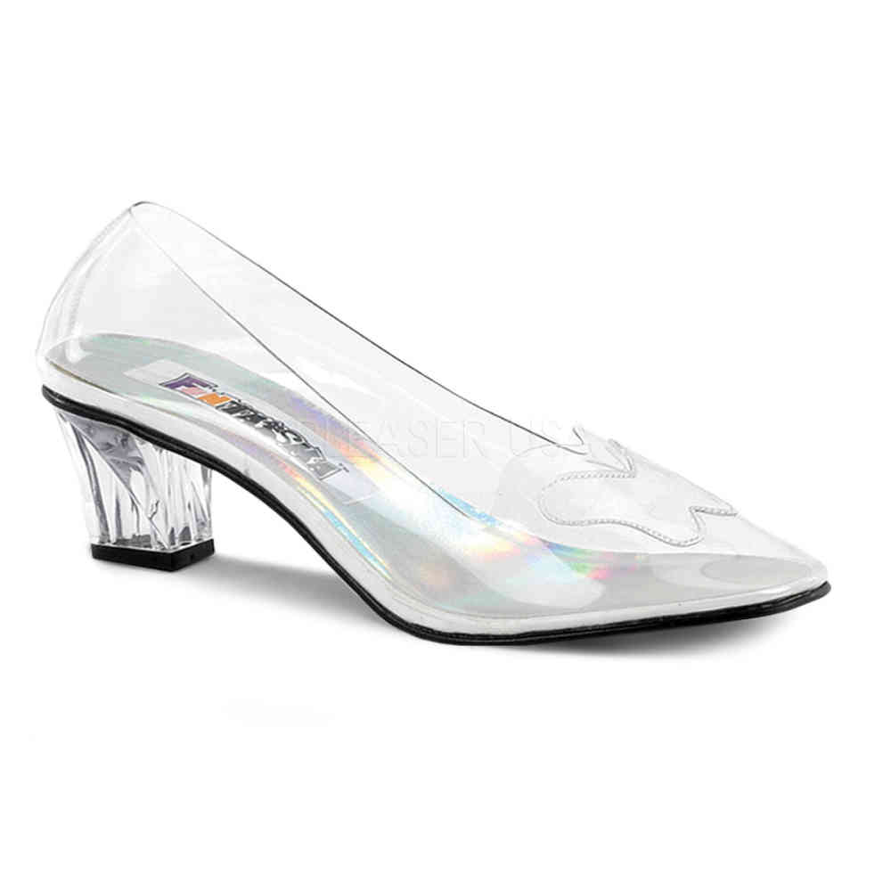 Funtasma - CRYSTAL-103 Pumps - Transparant/Zilverkleurig
